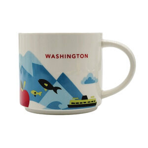 Starbucks Washington Mug “You Are Here” Collection Coffee Cup 2015 14 Oz